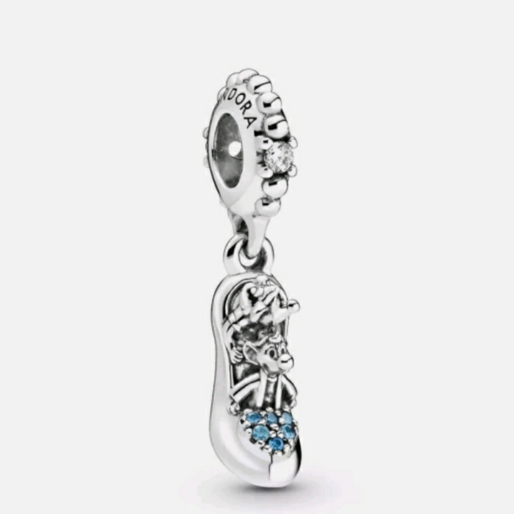 Pandora Disney Cinderella glass slipper and mice